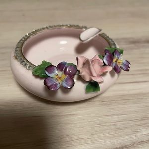 Vintage L’amour China Pink Ashtray